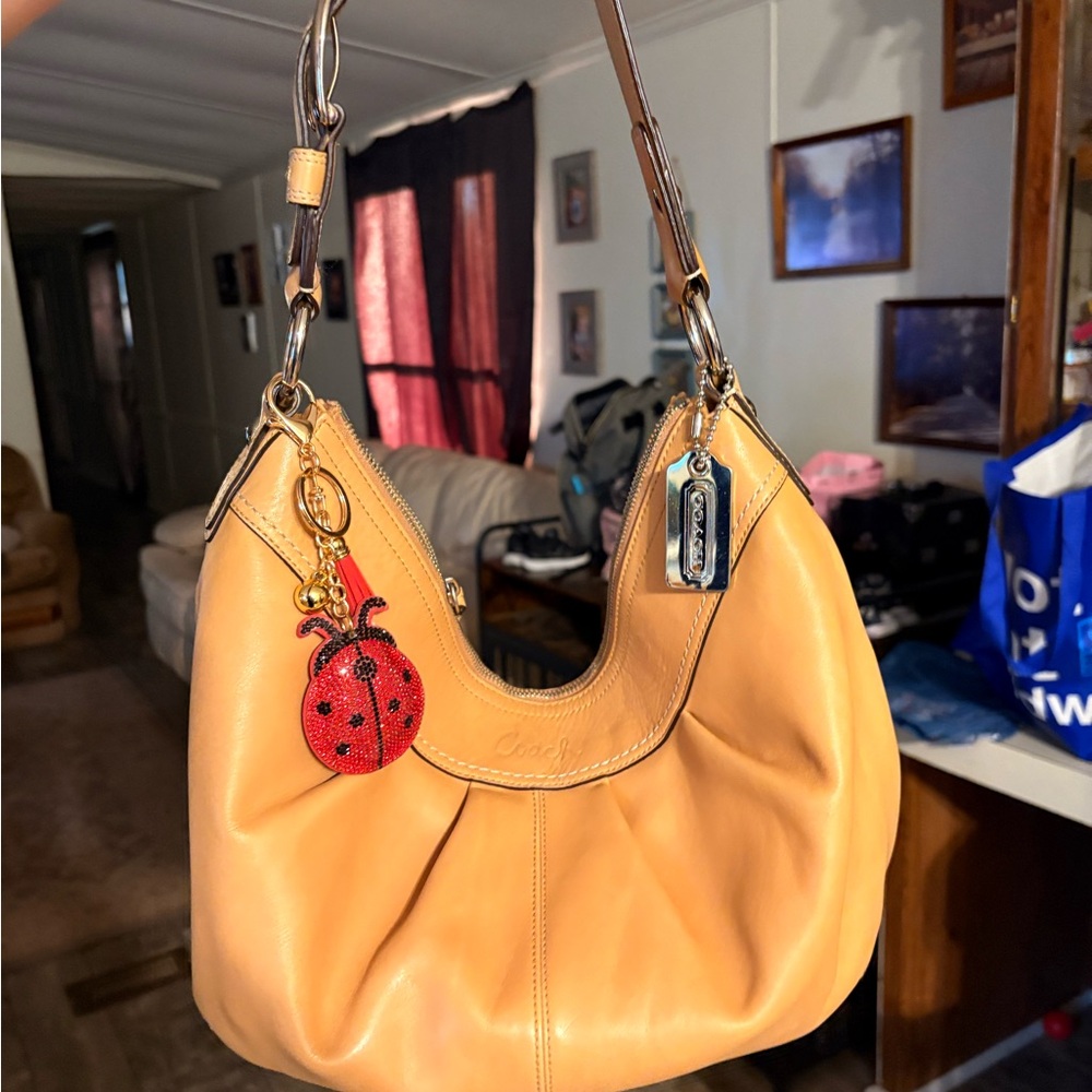 Coach Tan Leather Hobo
